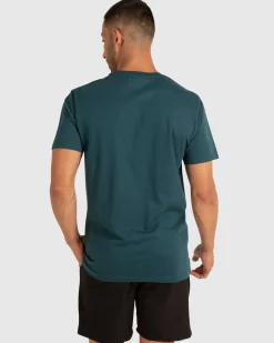 Unit Clothing UNIT Central Mens T-Shirt DK TEAL Best