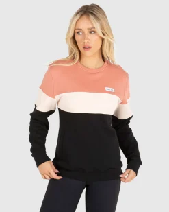 Unit Clothing UNIT Coco Crew Ladies Crew Sweater DUSTY ROSE Clearance