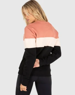 Unit Clothing UNIT Coco Crew Ladies Crew Sweater DUSTY ROSE Clearance