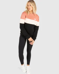 Unit Clothing UNIT Coco Crew Ladies Crew Sweater DUSTY ROSE Clearance