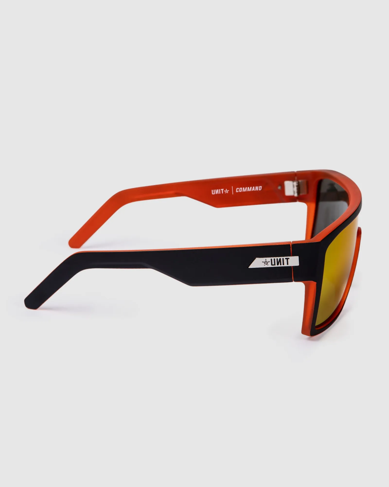 Unit Clothing UNIT Command Sunglasses - Matte Black Orange Polarised MB ORANGE Best Sale