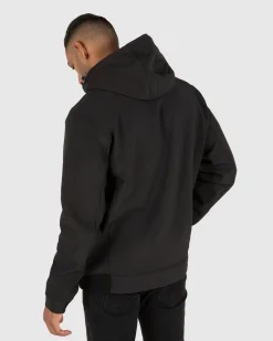 Unit Clothing UNIT Decade Hooded Jacket (Soft Shell) BLACK Fashion