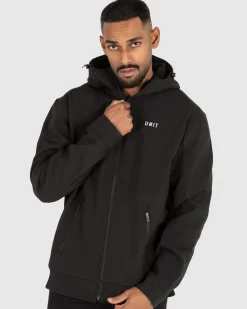 Unit Clothing UNIT Decade Hooded Jacket (Soft Shell) BLACK Fashion