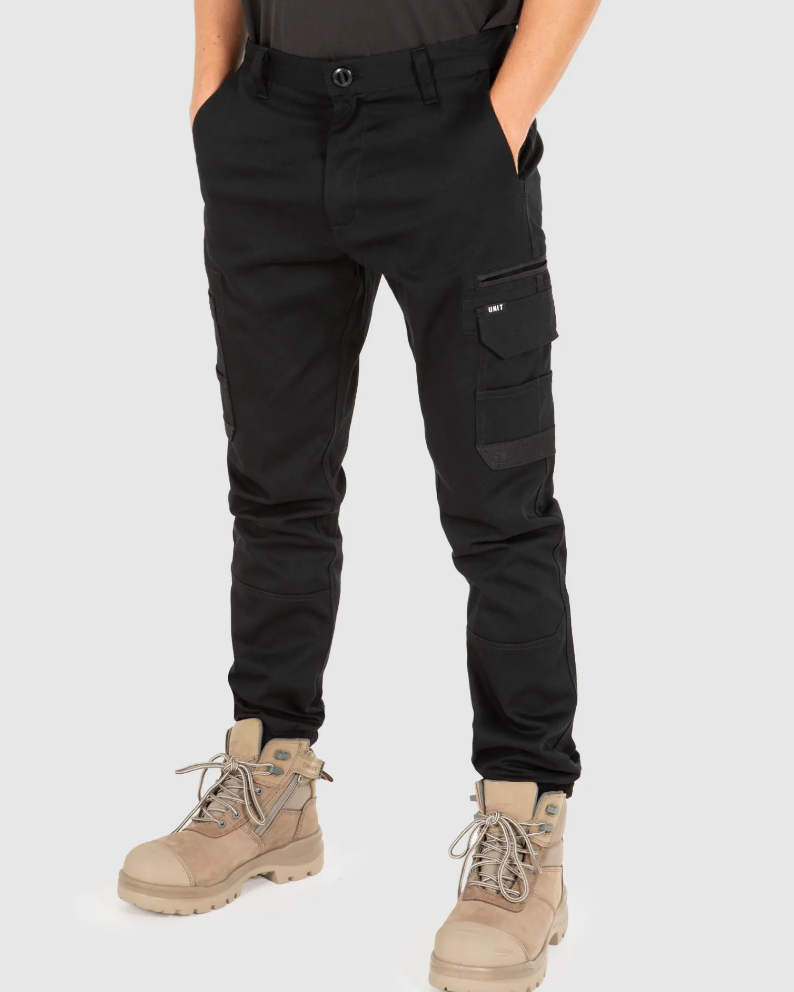Unit Clothing UNIT Demolition Cargo Cuffed Work Pants Cheap