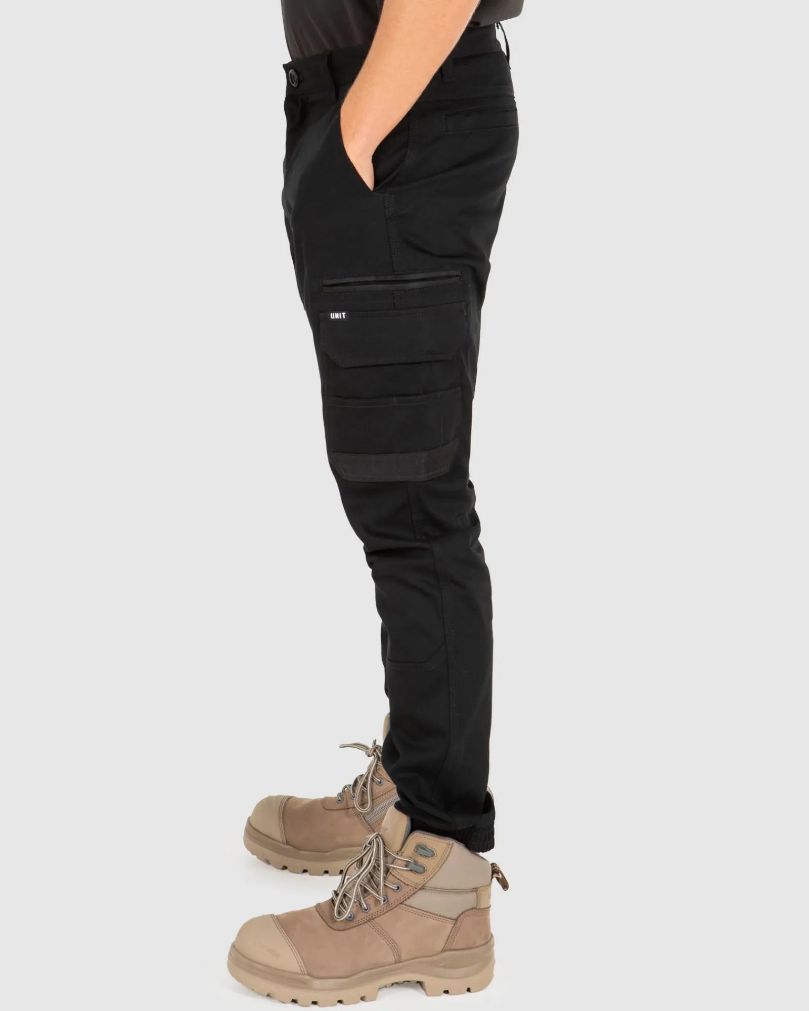 Unit Clothing UNIT Demolition Cargo Cuffed Work Pants Cheap
