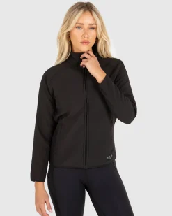 Unit Clothing UNIT Dodge Ladies Jacket - Slim Fit (SOFT SHELL) BLACK Cheap
