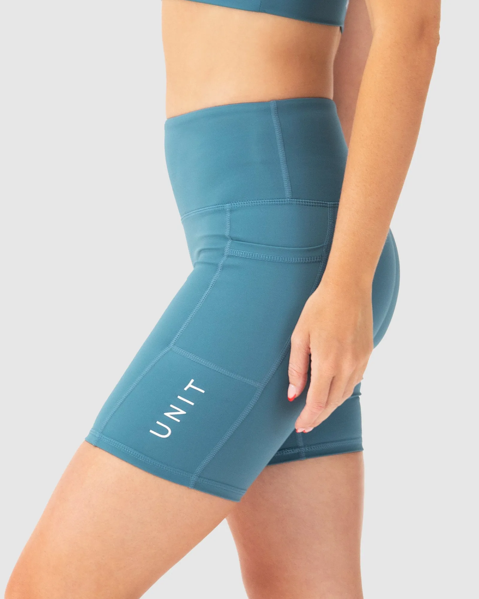 Unit Clothing UNIT Energy Ladies 18.5" Shorts JADE BLUE Hot
