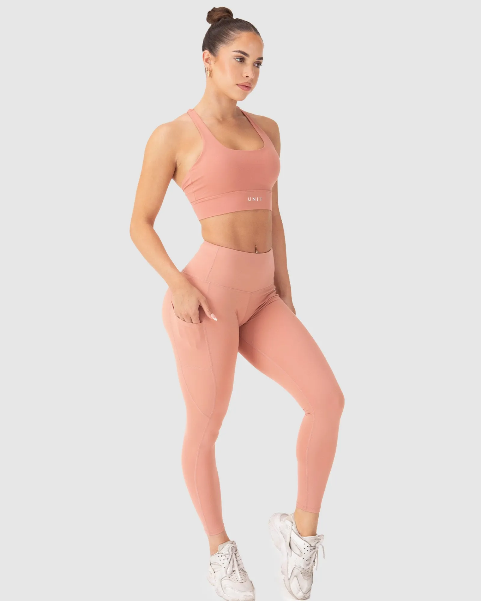 Unit Clothing UNIT Energy Ladies Active Leggings DUSTY ROSE Best