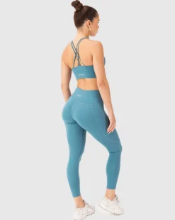 Unit Clothing UNIT Energy Ladies Leggings JADE BLUE Clearance