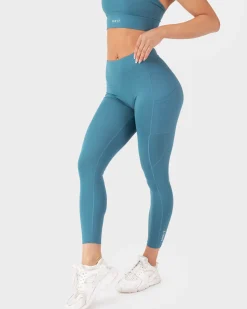 Unit Clothing UNIT Energy Ladies Leggings JADE BLUE Clearance