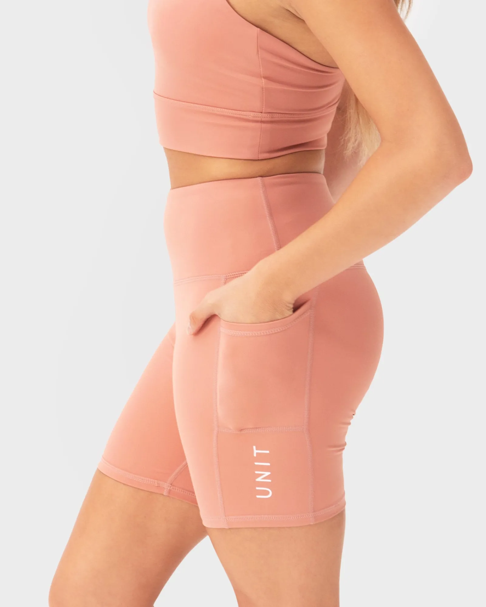 Unit Clothing UNIT Energy Ladies Sport Shorts DUSTY ROSE Cheap