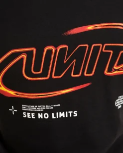 Unit Clothing UNIT Flare Mens T-Shirt BLACK Cheap