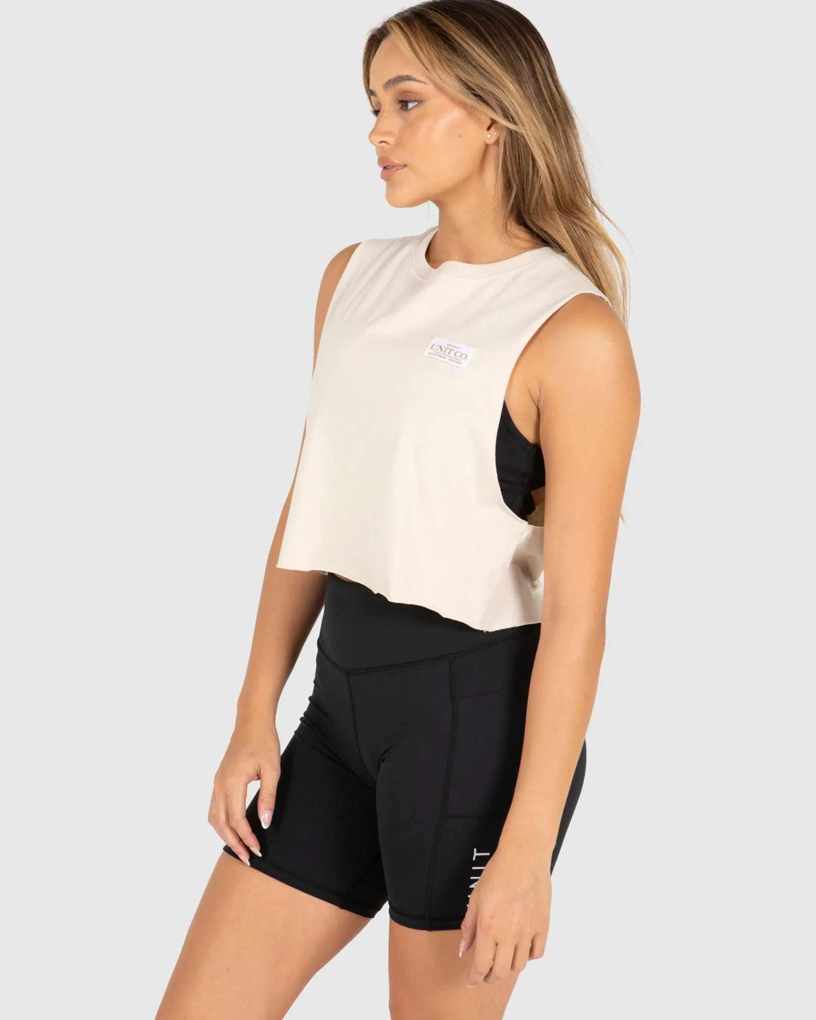 Unit Clothing UNIT Ladies Grand Cropped Muscle Tee Cheap