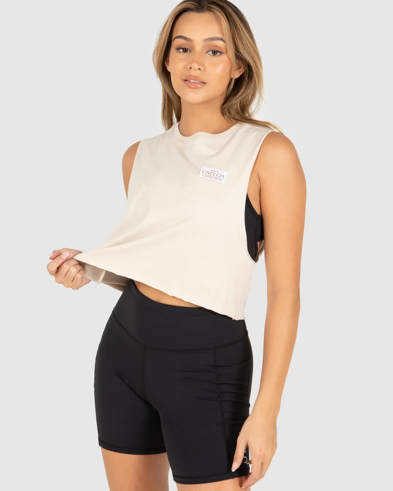 Unit Clothing UNIT Ladies Grand Cropped Muscle Tee Cheap
