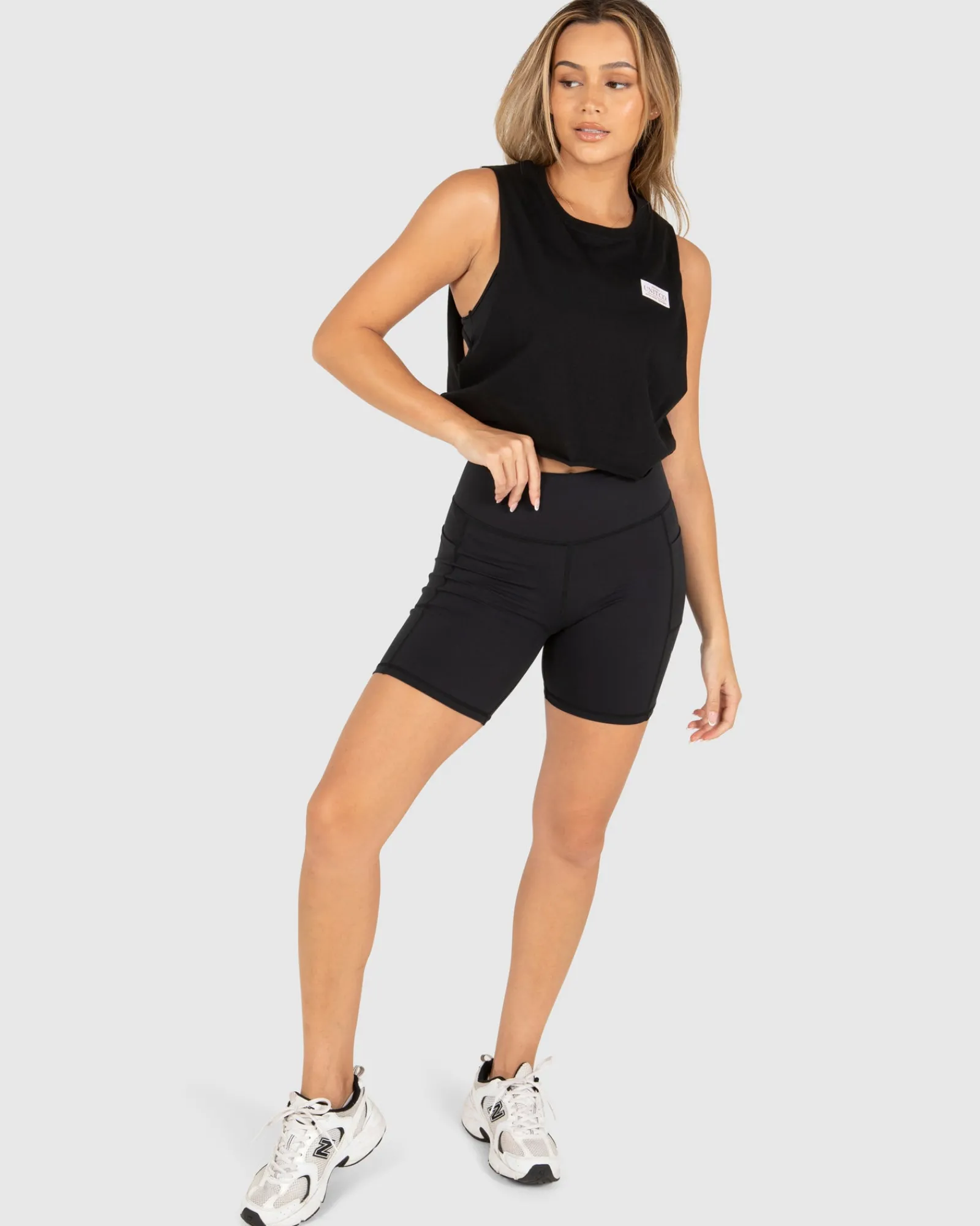 Unit Clothing UNIT Ladies Grand Cropped Muscle Tee Cheap