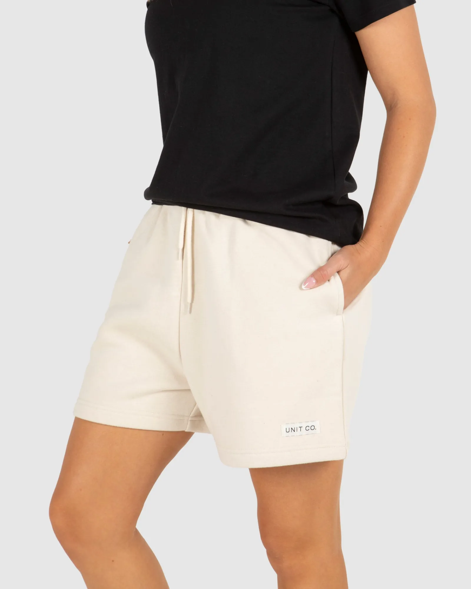 Unit Clothing UNIT Ladies Husky High Waist Fleece Shorts Outlet