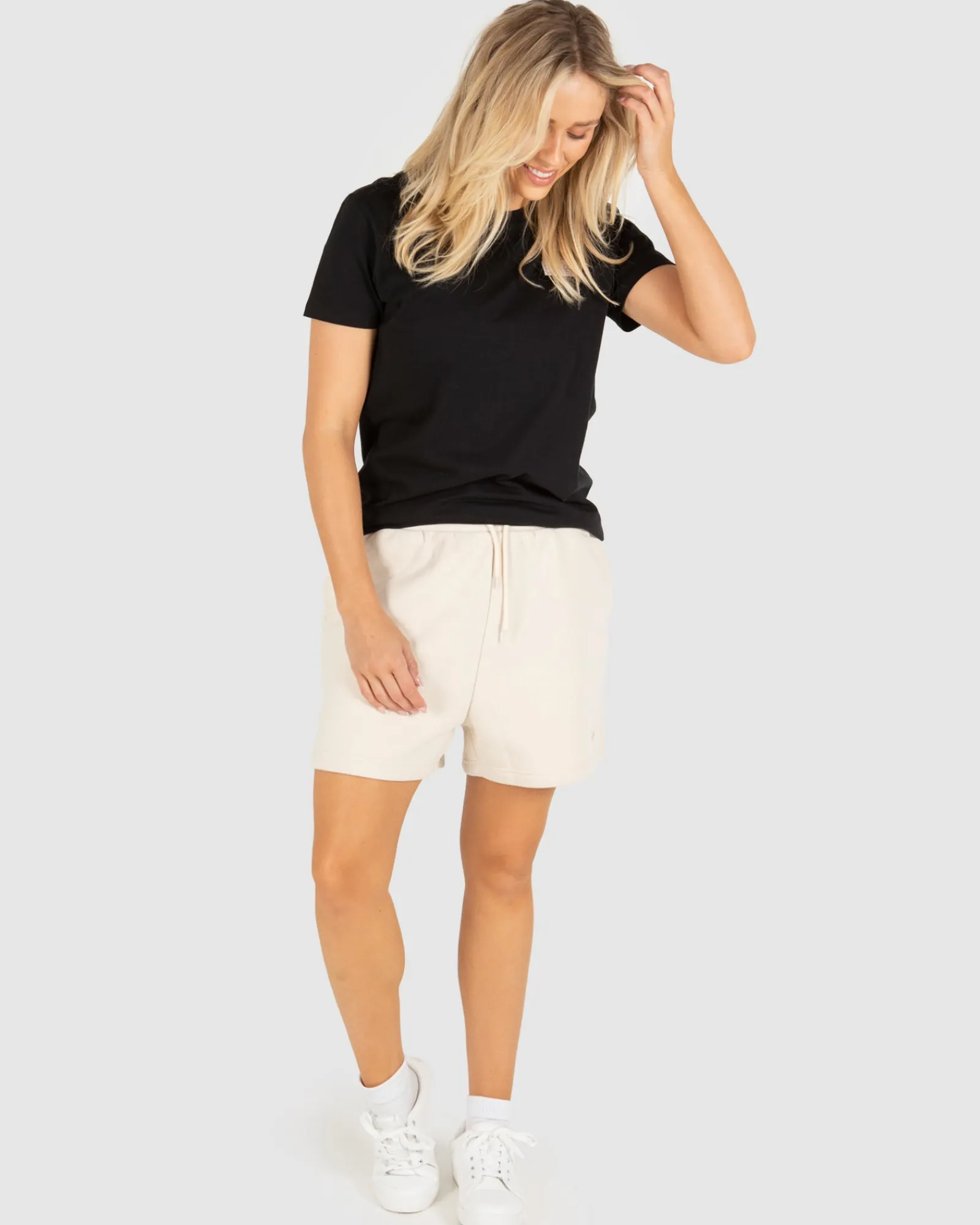 Unit Clothing UNIT Ladies Husky High Waist Fleece Shorts Outlet