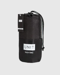 Unit Clothing UNIT Latch Beach Towel BLACK Outlet