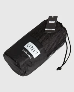 Unit Clothing UNIT Latch Beach Towel BLACK Outlet