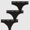 Unit Clothing UNIT Layer Ladies Thong - 3 Pack BLACK Online