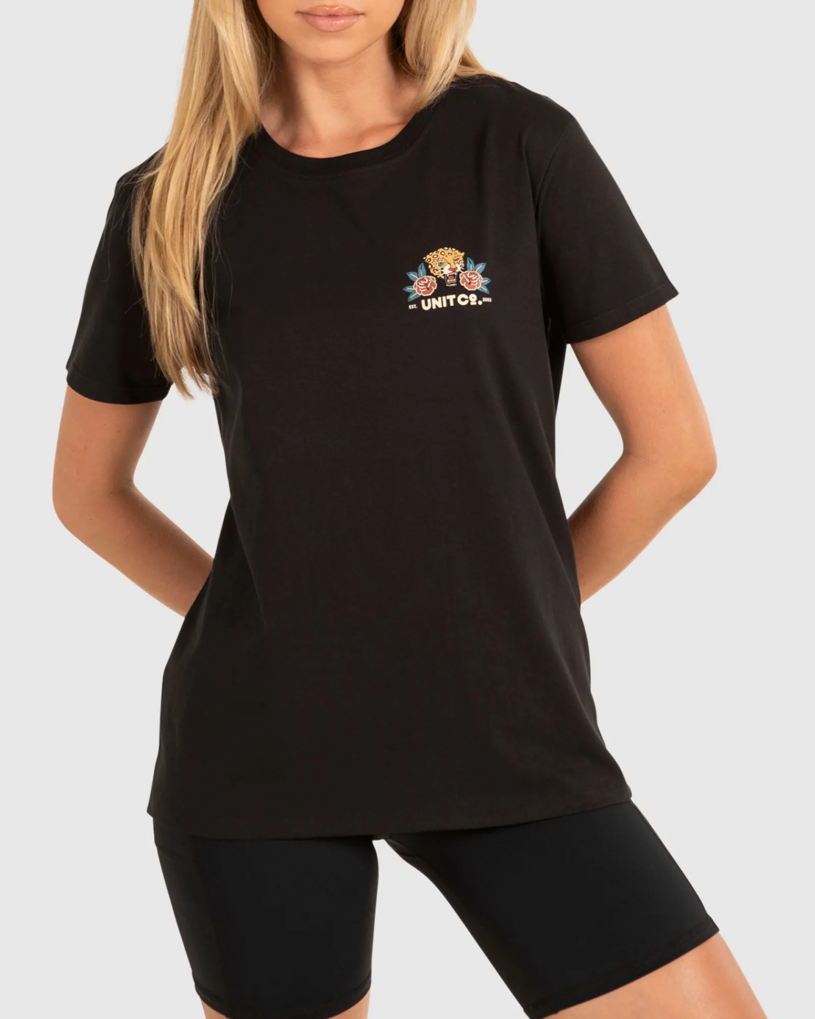 Unit Clothing UNIT Luck Ladies T-Shirt BLACK Clearance