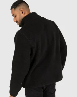 Unit Clothing UNIT Mens District Zip Thru Jacket BLACK Online