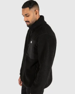 Unit Clothing UNIT Mens District Zip Thru Jacket BLACK Online