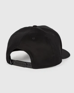 Unit Clothing UNIT Mens Frontline Snapback Cap BLACK Cheap