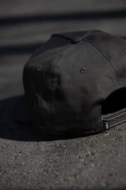 Unit Clothing UNIT Mens Frontline Snapback Cap BLACK Cheap