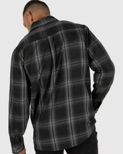 Unit Clothing UNIT Mens Newtown Flannel Shirt Cheap