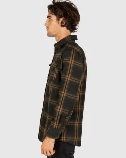 Unit Clothing UNIT Mens Newtown Flannel Shirt Cheap