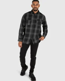 Unit Clothing UNIT Mens Newtown Flannel Shirt Cheap