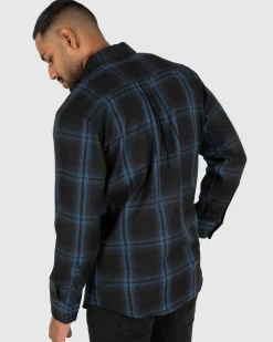 Unit Clothing UNIT Mens Newtown Flannel Shirt Cheap