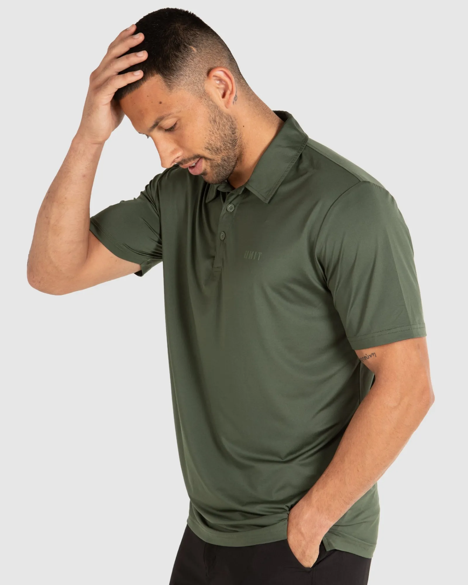 Unit Clothing UNIT Mens Pro Flex Polo Hot