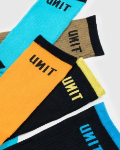 Unit Clothing UNIT Mens React Bamboo Socks - 5 Pack MULTI Sale