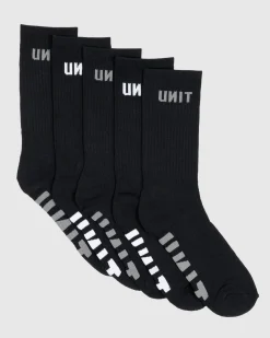 Unit Clothing UNIT Mens Respond Bamboo Socks - 5 Pack MULTI Online