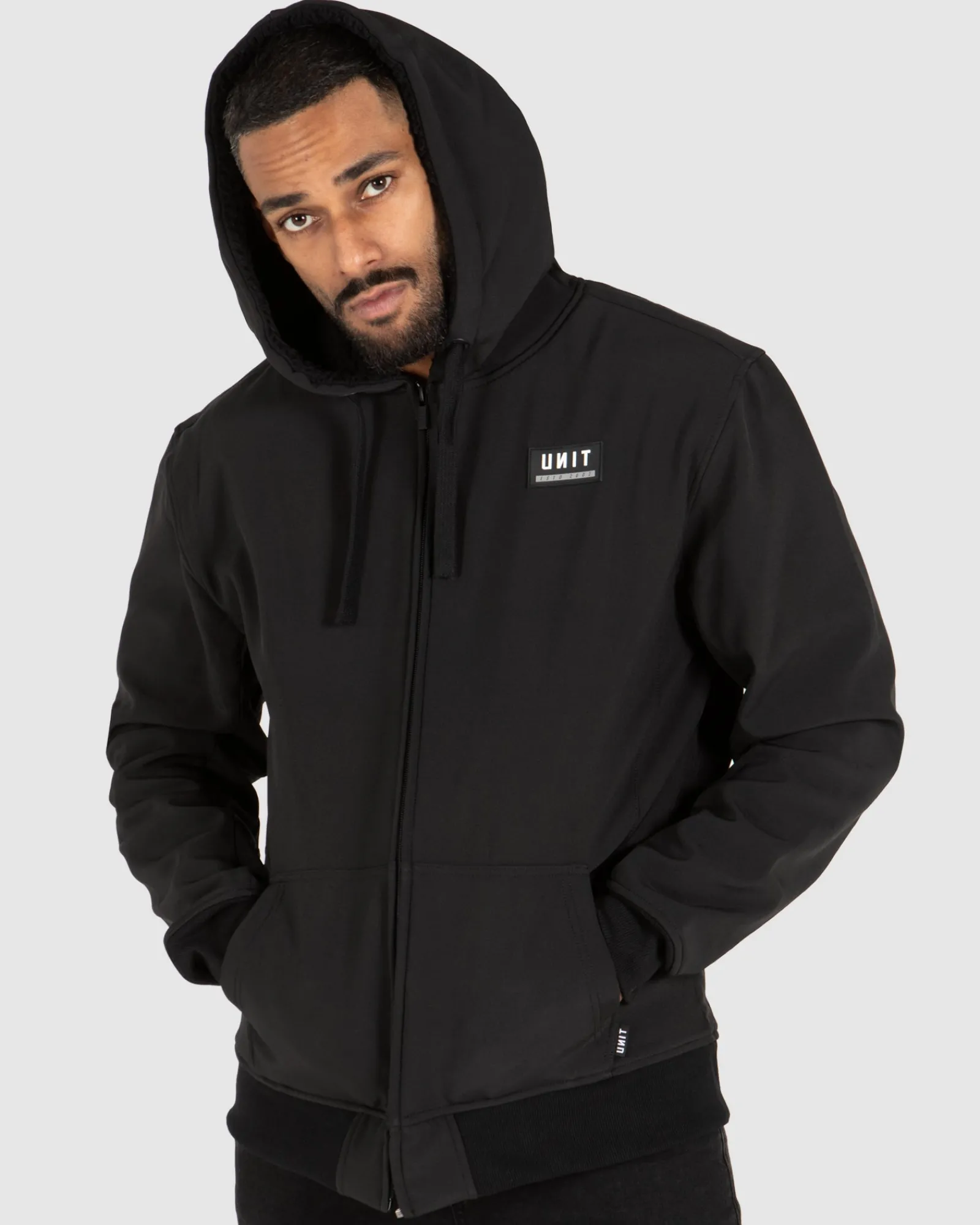 Unit Clothing UNIT Mens Sigma Jacket - Sherpa Lined BLACK Shop