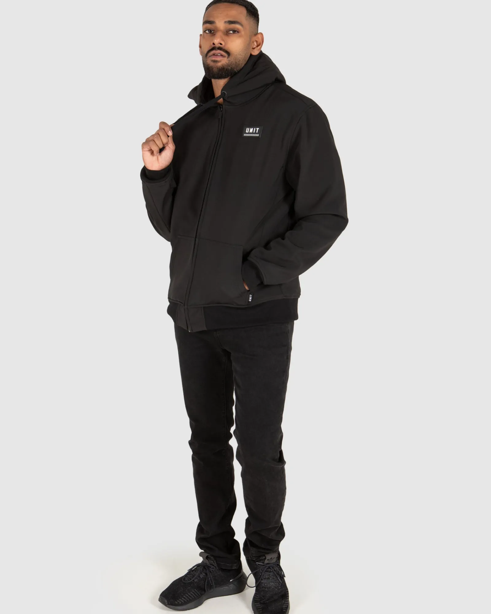 Unit Clothing UNIT Mens Sigma Jacket - Sherpa Lined BLACK Shop