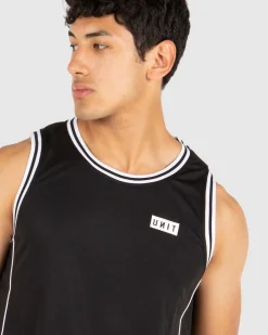 Unit Clothing UNIT Mens Stack Sports Tank BLACK Best Sale