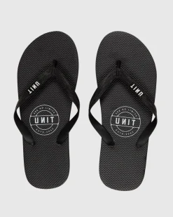 Unit Clothing UNIT Mens Stamp Flip Flops Clearance