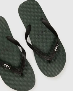 Unit Clothing UNIT Mens Stamp Flip Flops Clearance