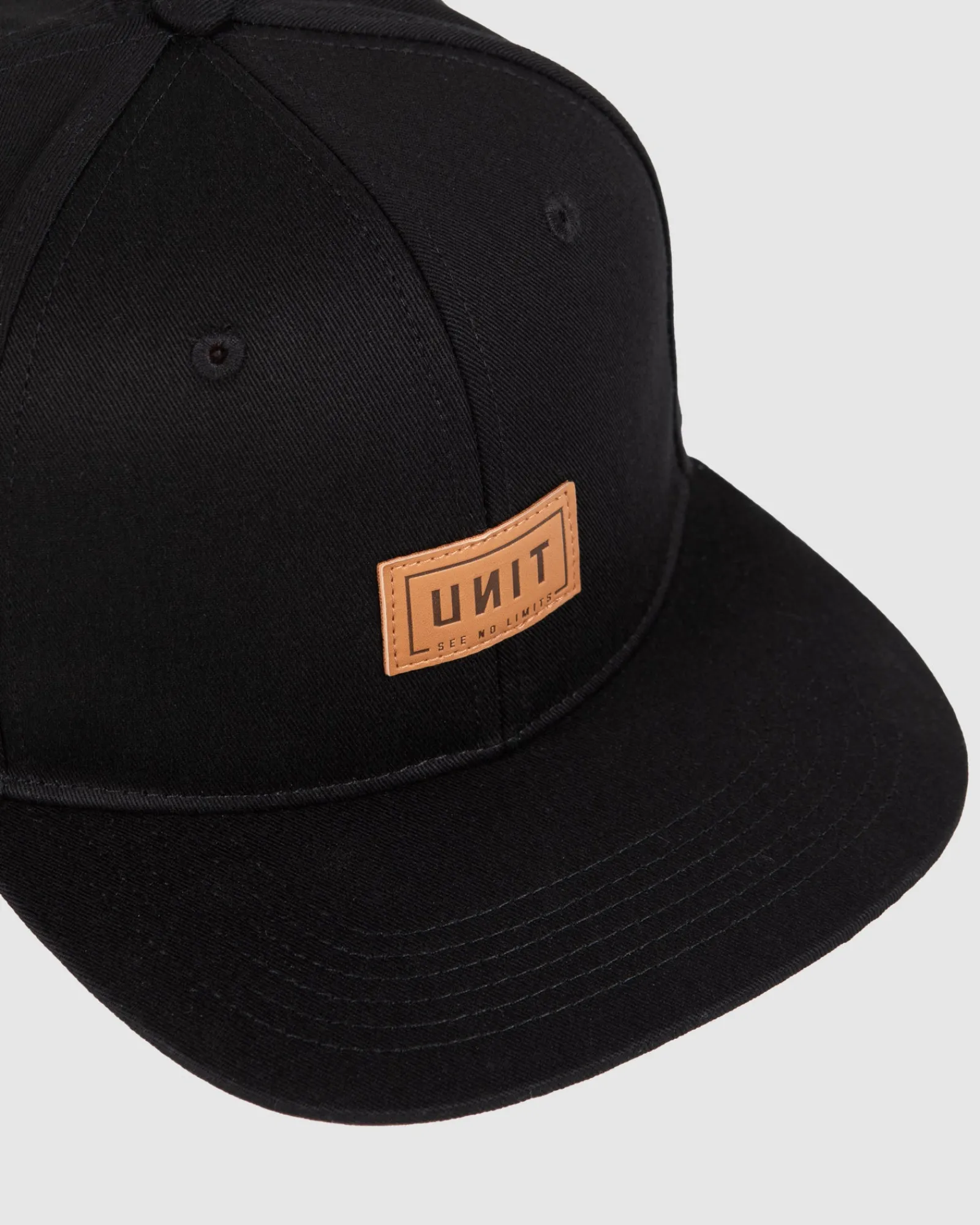 Unit Clothing UNIT Mens Trade Headwear - Snapback Cap BLACK Best