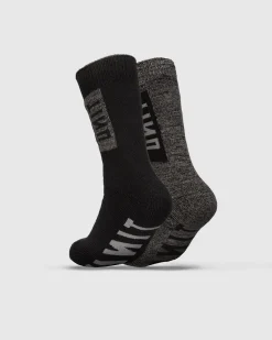 Unit Clothing UNIT Mens Ultra Thick Bamboo Socks 2 Pack MULTI Discount