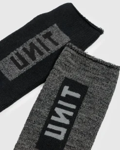 Unit Clothing UNIT Mens Ultra Thick Bamboo Socks 2 Pack MULTI Discount