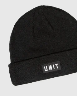 Unit Clothing UNIT Stack Youth Beanie BLACK Discount