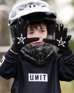 Unit Clothing UNIT Stack Youth Gloves BLACK Clearance