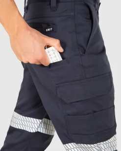 Unit Clothing UNIT Strike Reflective Work Pants NAVY Flash Sale