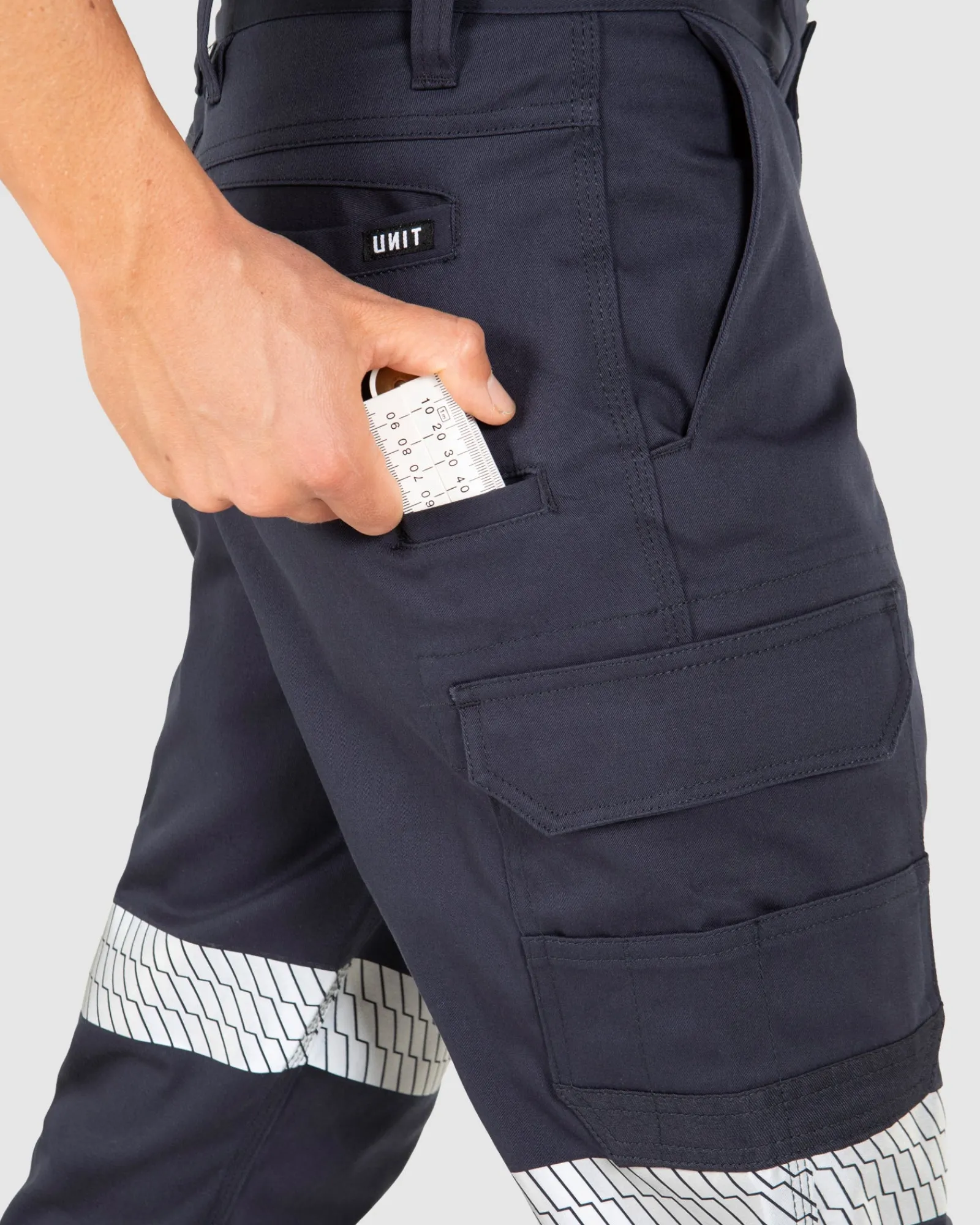 Unit Clothing UNIT Strike Reflective Work Pants NAVY Flash Sale