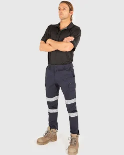 Unit Clothing UNIT Strike Reflective Work Pants NAVY Flash Sale