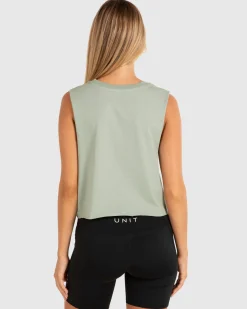 Unit Clothing UNIT Studio Ladies Crop Muscle Tee Flash Sale